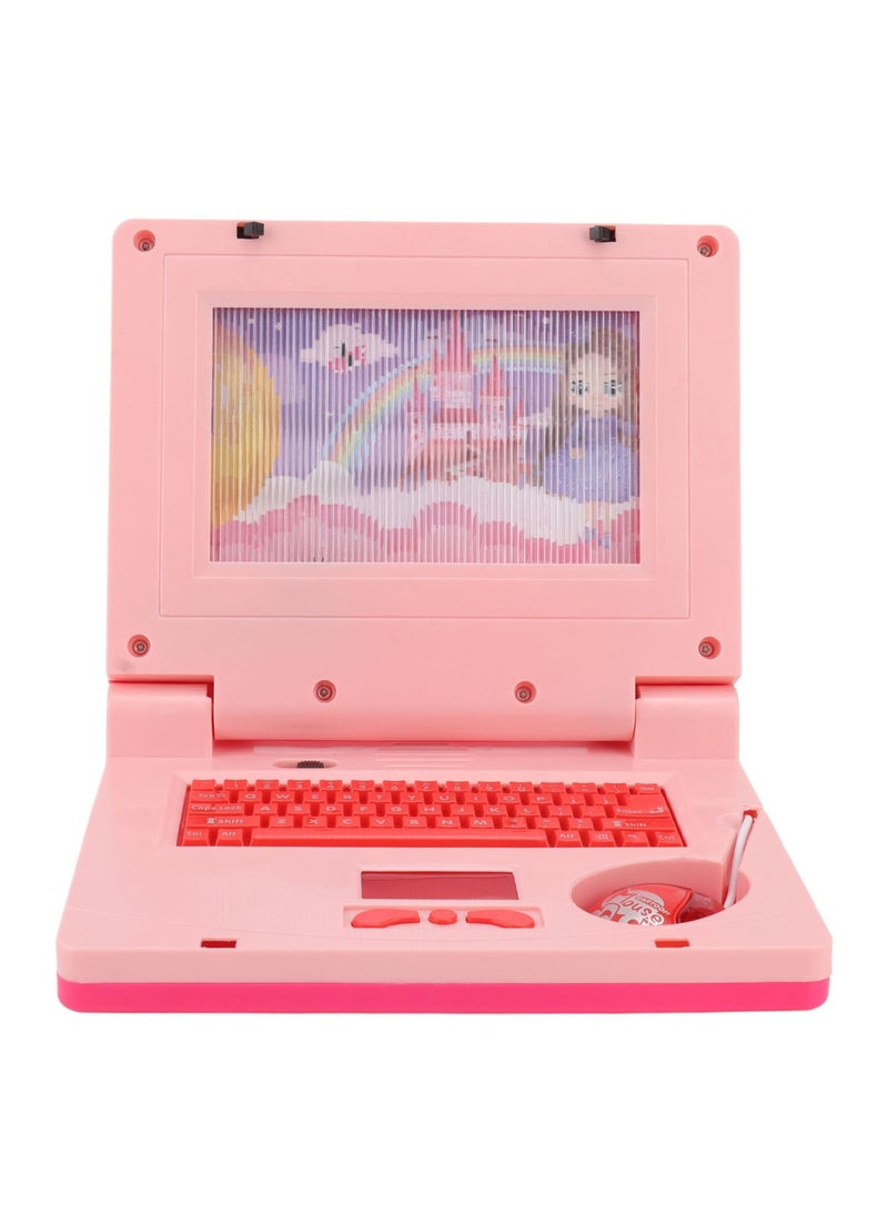 Velaurs - Simulation Notebook Light Music Cartoon Computer Children's Enlightenment Early Education Toys Mouse Style Random - Image 1