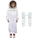 Luwint Kids Beekeeping Suits Ventilated Bee Beekeeper Suit with Gloves and Self Supporting Veil Hood for Children 47411 Height - Image 1