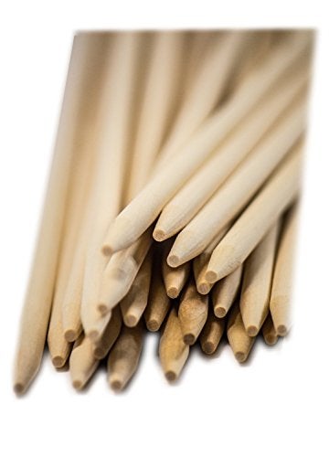 Perfectware عصي حلوى التفاح/الذرة الخشبية شبه المدببة Perfectware PW WRS55SP-200ct 5.5" x 3/16" (عبوة من 200) - Image 2