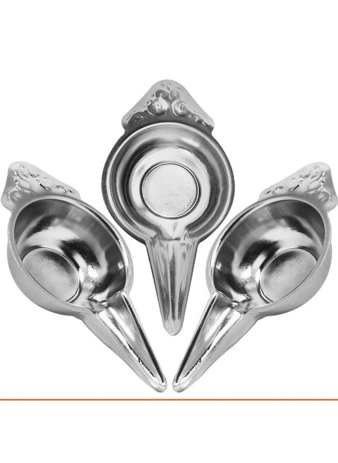 MARU Stainless Steel Baby Feeder Spoon For Baby ; Food Feeder Bonda ; Baby Feeding Spoon ; Paladai For New Born Pack Of 320Ml Each (Set Of 3)  - Image 1