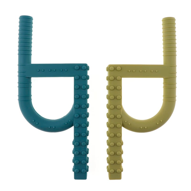 Tuxepoc Sensory Oral Motor Chew Toolfor ADHD Autism SPD Oral Motor Stimulation Special Needschewies for Sensory AutisticBlue Green