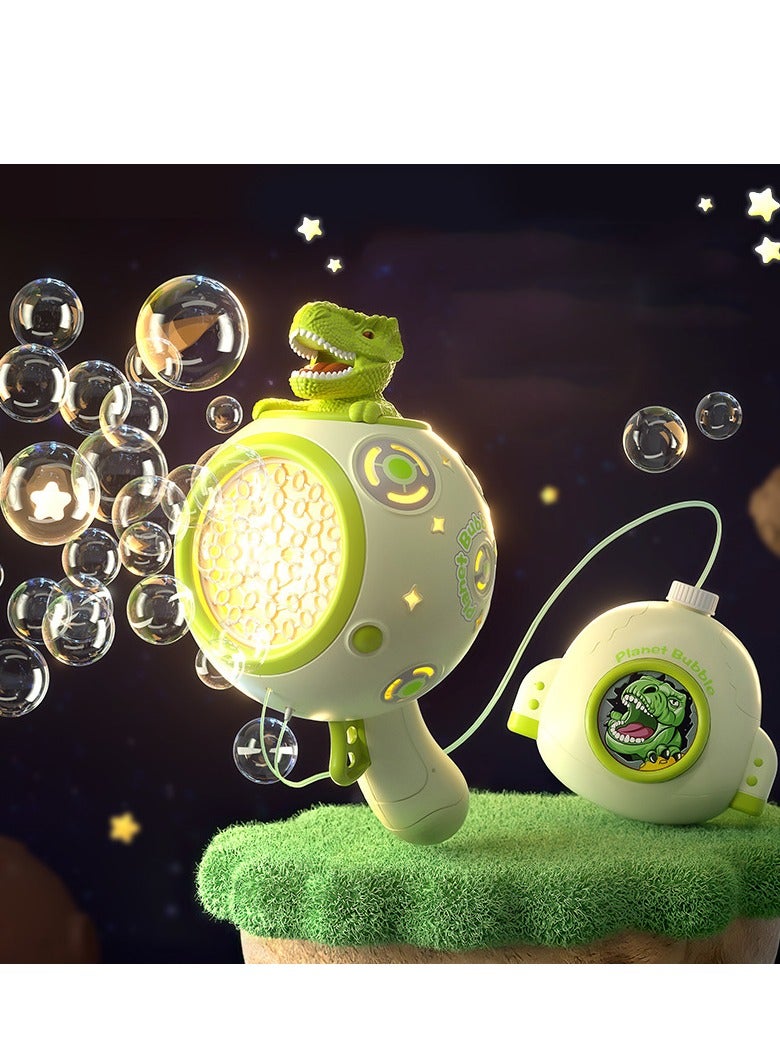 SYOSI Auto Bubble Machine Rechargeable Dinosaur Bubble Machine with 17oz Bubble Solution,LED Light Leak-Proof Design,Automatic Bubble Maker Summer Toys for Kids Adults Outdoor Birthday Wedding Party - Image 1