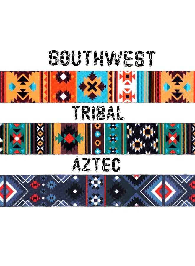 Anbbas Southwest Dog Collar Tribal Pattern Adjustable Puppy Pet Collars for Small Medium Large Dogs Aztec Print (Aztec, Neck Fit 18"-26") - Image 3