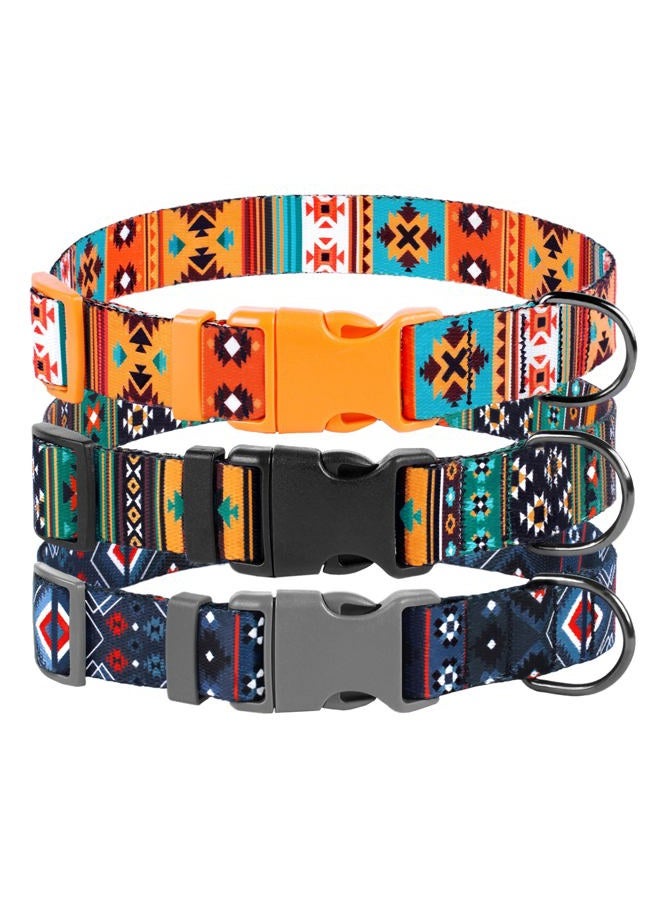 Anbbas Southwest Dog Collar Tribal Pattern Adjustable Puppy Pet Collars for Small Medium Large Dogs Aztec Print (Aztec, Neck Fit 18"-26") - Image 1