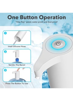 KEEP MASTER Electric Drinking Portable Water Dispenser - Universal USB Charging Water Pump for 2-5 Gallon Jugs, BPA-Free, Food-Safe, Strong Battery - Ideal Portable Water Dispenser for Camping  - Image 3