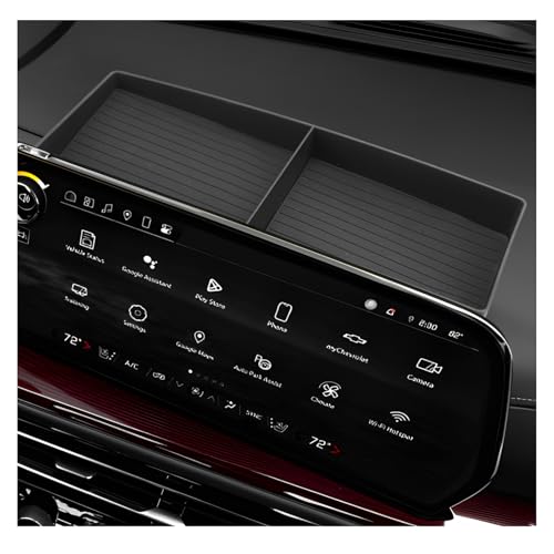 LUWU 2025 2026 Traverse Dashboard Storage Tray Compatible with 2024 2025 2026 Chevrolet Traverse Accessories Behind Screen Organizer 2025 2026 Traverse Accessories Center Console Display Box Dash Tray