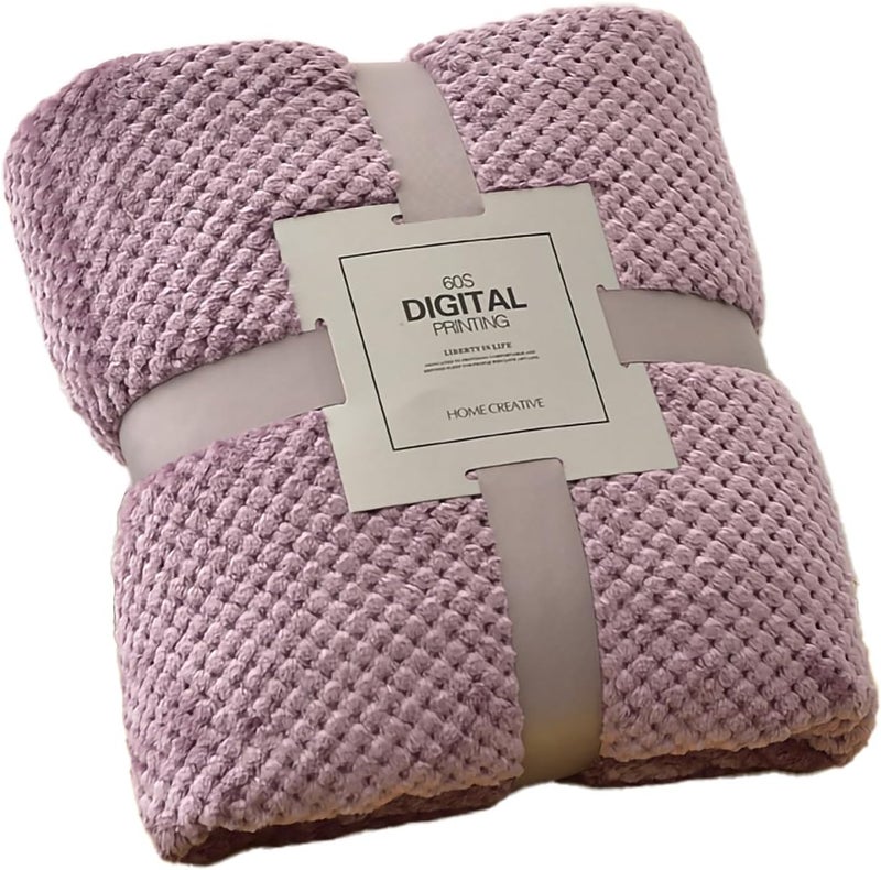 VIDSID Plush blanket, Super Soft and Warm 100 * 150cm Throw Blanket for Couch, Cozy, Fuzzy and Lightweight (Rose 100 * 150cm) - Image 1