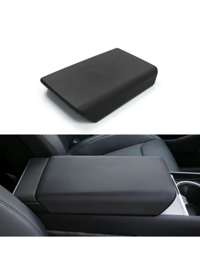 فيتوسي غطاء الرفيف المركزي للسيارة مناسب لـ تسلا مودل 3 2025 2024 هايلاند و مودل Y جونيبر 2025–2026 – محافظ للمنصة المركزية المتينة، قطعة إضافية داخلية للسيارة مقاومة للخدوش، اللون الأسود - Image 1