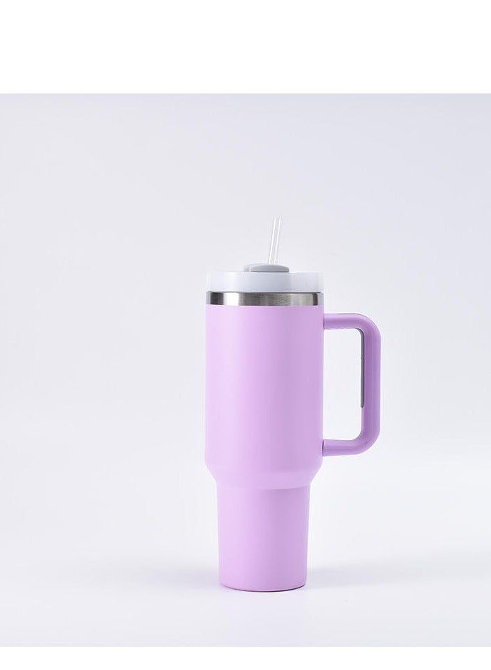 MACON 40oz Quencher H20 Stainless Steel Vacuum Tumbler for Water, Iced Tea or Coffee, Smoothie and More - Image 1