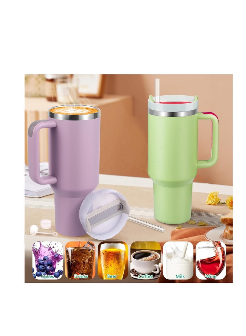 MACON 40oz Quencher H20 Stainless Steel Vacuum Tumbler for Water, Iced Tea or Coffee, Smoothie and More - Image 3