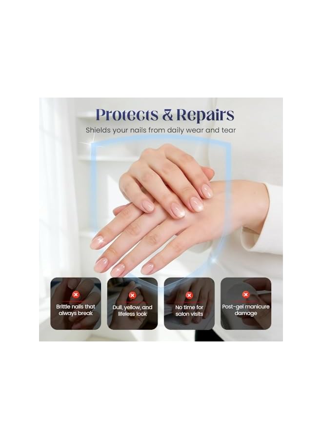 FLEXQW Keratin Nail Care Oil - 2-Pcs丨 Natural Cuticle oil Strengthens Nails & Glossy丨Keratin, Complex Amino Acid & Multi-Plant Serum丨Deeply Repair Dry, Weak Nails - Image 2