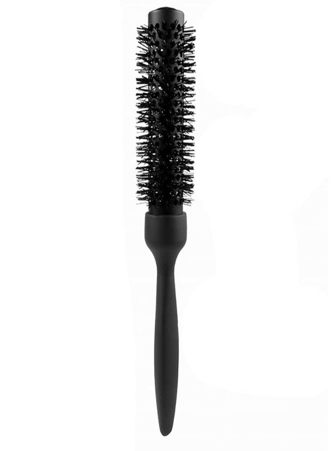 FOLELLO Round Ceramic Hair Brush 43mm (Black), Round Brush for Hair Styling, Comb for Adding Curls, Volume & Waves in Hair for All Hair Types, Saloon Accessories