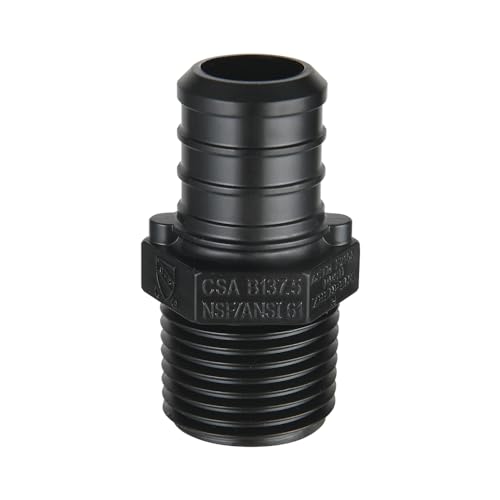 EFIELD 10Pack EFIELD Poly PPSU Barb Crimp Pex Fittings 34Pex X 12 Male NPT Adapter Potable WaterPPSU1807105 - Image 1