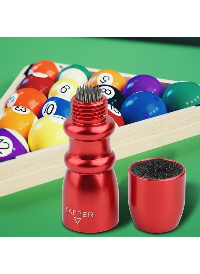 Thoraya Portable Mini Billiard Cue Tip Tool Pool Stick Shaper Repair Scuffer Pick Accessory (Red)  - Image 5