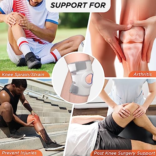 Vissco Neoprene Knee Cap, Knee Support for Reducing Pressure on the Patella, Knee Braces with Velcro, Knee Cap for Gym and Workout (SINGLE) - XL - Image 3