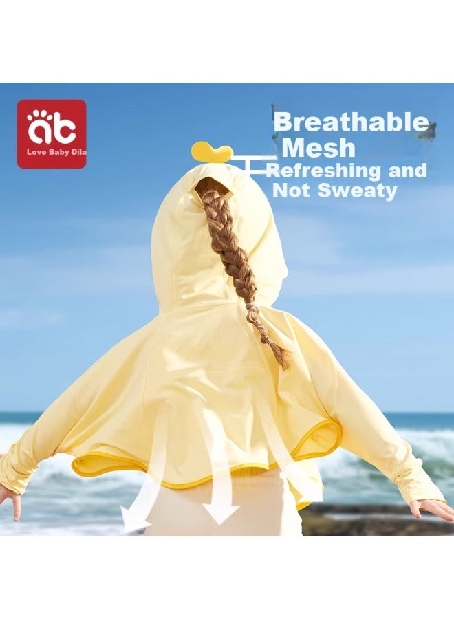 AIBEDILA Aibei Dila Children's Sun Protection Clothing Cool Breathable Uv Protection New Style Boys And Girls Thin Jacket Baby Summer Sun Protection Clothing - Image 2