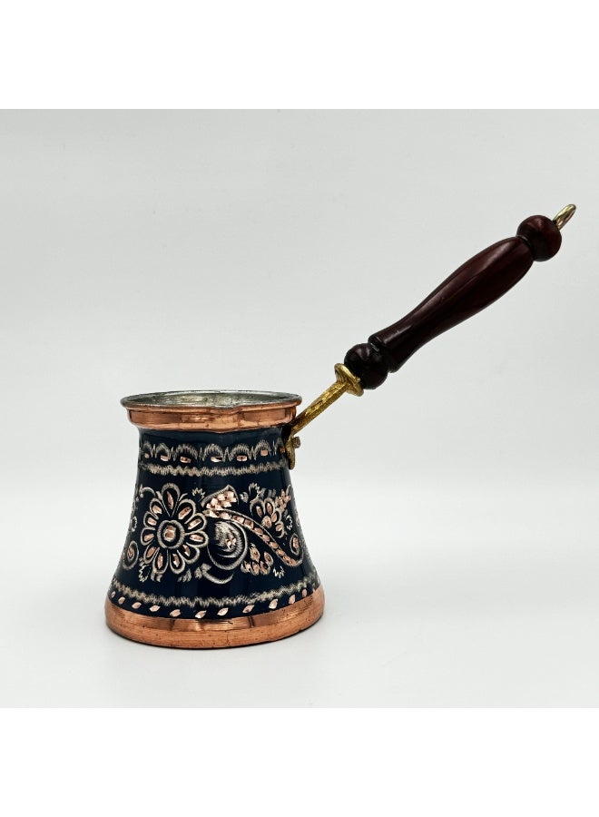 Handmade 3-Piece Copper Coffee Pot Set – Wooden Handle, Premium Copper, Ottoman-Inspired Design, Made in Turkey  - Image 3