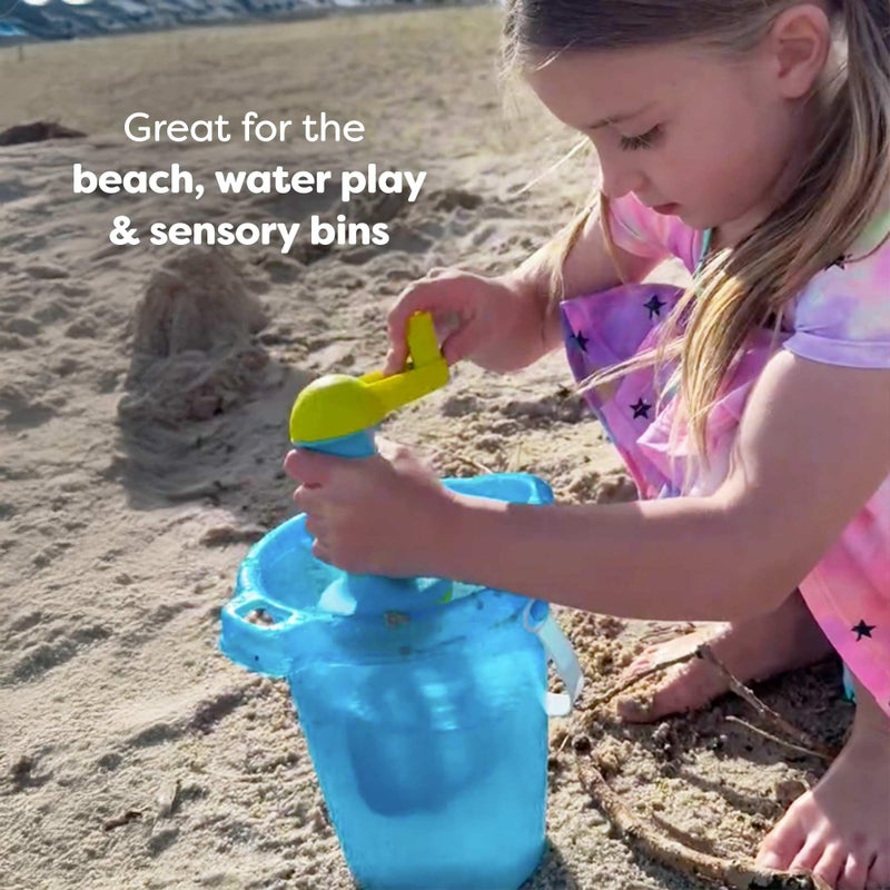 HABA Toddler Bath Toys: Bubble Bath Whisk for Sensory Play, Bubble Maker for Bathtub and Fun Beach and Water Toys for Toddlers, Yellow - Image 4