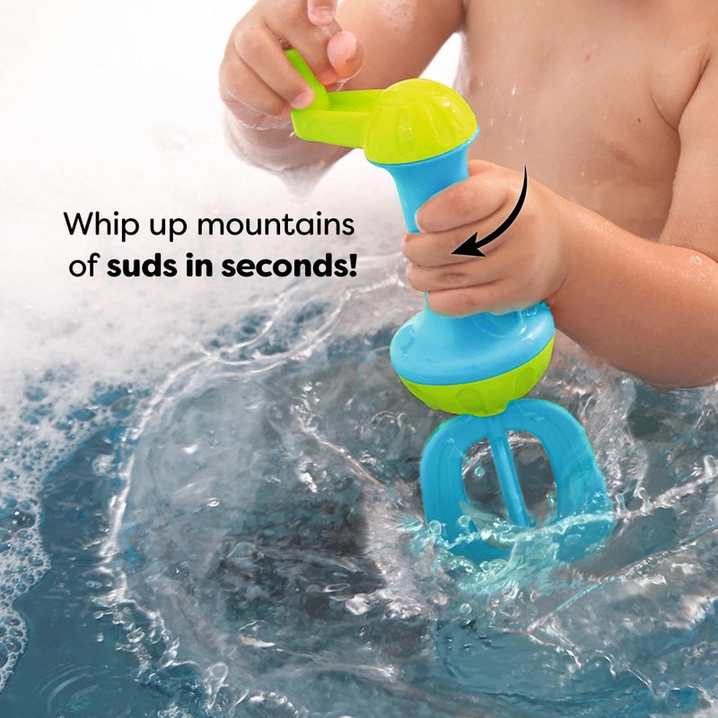 HABA Toddler Bath Toys: Bubble Bath Whisk for Sensory Play, Bubble Maker for Bathtub and Fun Beach and Water Toys for Toddlers, Yellow - Image 3