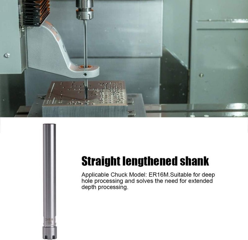 Collet Chuck Holder ER16M, Molybdenum Steel, 150mm Shank Length - High Rigidity, Strong Clamping Force, Ideal for CNC Milling and Deep Processing (C20) - Image 4