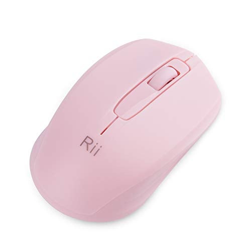 Rii Wireless Mouse,2.4G Portable Computer Mice for PC, Laptop, Windows,Office Included Wireless USB dongle (Pink) - Image 3