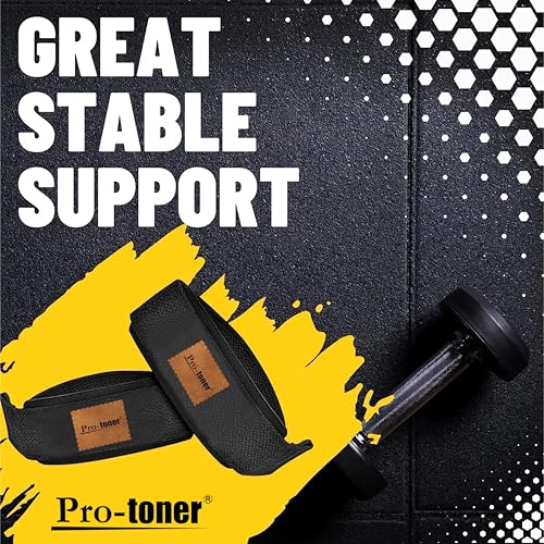 Protoner Weight Lifting Straps, Wrist Support for Gym, 2-Piece - Image 3