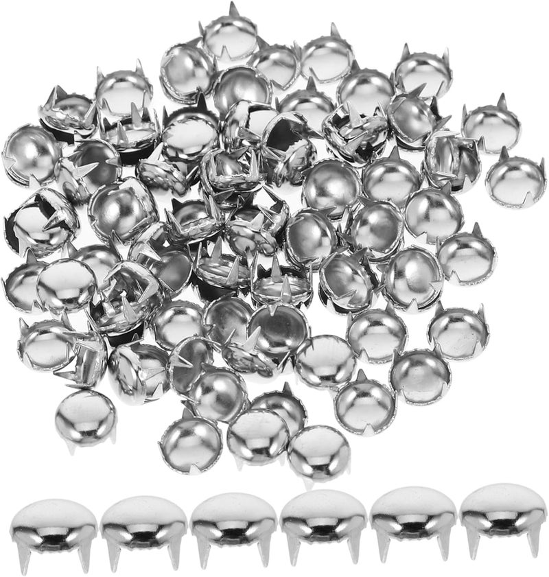 Vosarea 100pcs Round Rivets Kit for Purse Making Leathercraft Assorted Claw Studs and Decorative Claw Nails - Image 1