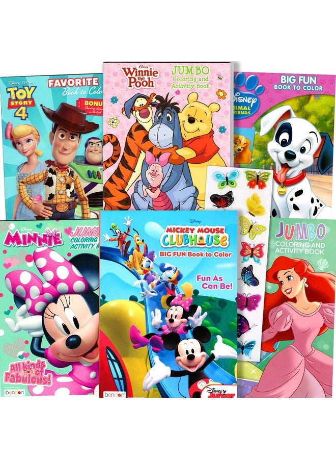Bendon Disney Classics Coloring and Activity Books for Kids - Bulk Coloring Bundle with Mickey Mouse, Minnie, Ariel Featuring Stickers, Activities, Mazes, Games, Puzzles, and More - Image 1