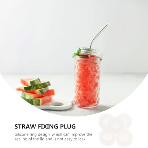 PACKOVE Silicone Straw Hole Plugs Mason Jar Lids Airlock Grommet Fermenter Lid Grommet For Mason Jars Straws Airlock Beer Wine Bucket 20PCS - Image 4