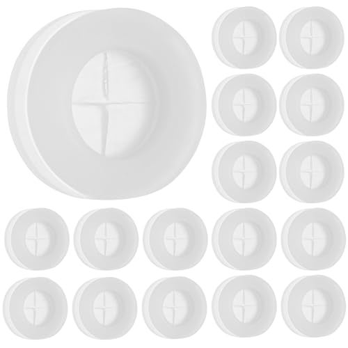 PACKOVE Silicone Straw Hole Plugs Mason Jar Lids Airlock Grommet Fermenter Lid Grommet For Mason Jars Straws Airlock Beer Wine Bucket 20PCS - Image 1