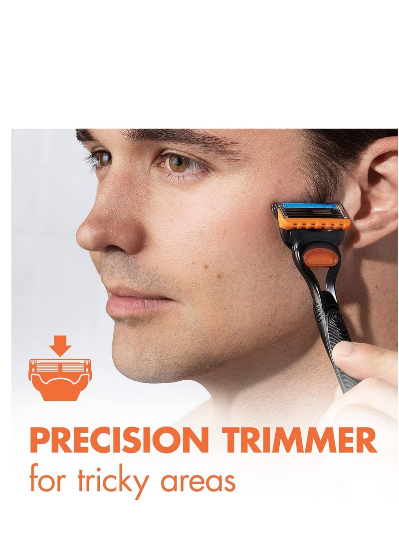 Gillette - Gillette Fusion 5 Manual Razor Handle And 2 Razor Blade Refills For Long Lasting Smooth Shaving - Image 1