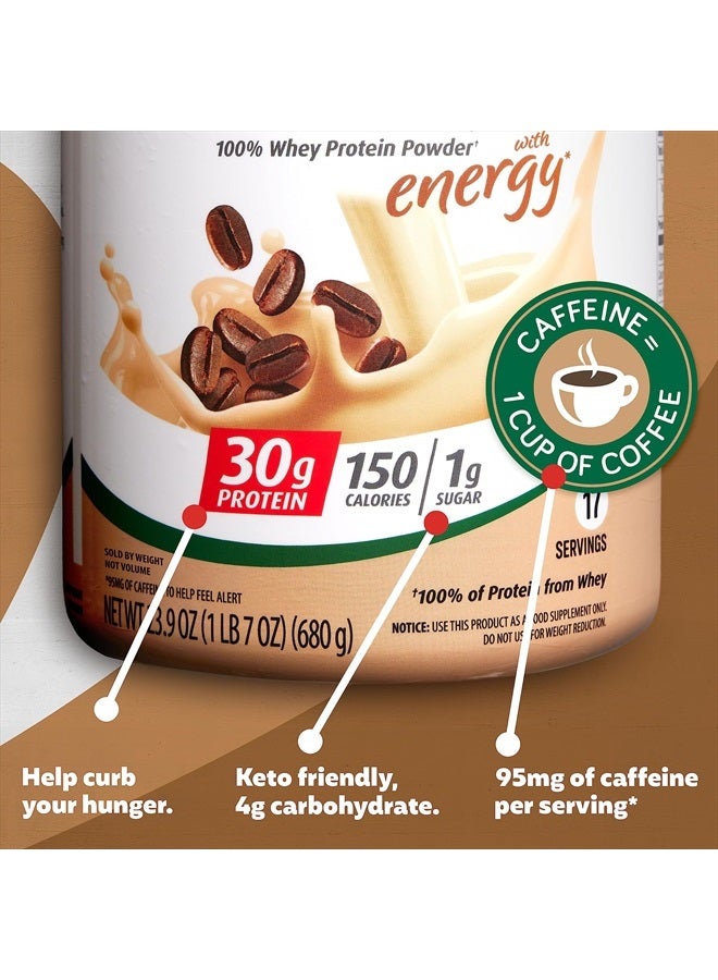 Premier Protein Powder, Cafe Latte, 30g Protein, 1g Sugar, 100% Whey Protein, Keto Friendly, No Soy Ingredients, Gluten Free, 17 Servings, 23.9 Ounce (Pack of 1) - Image 3