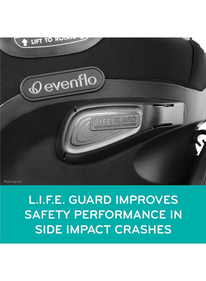 Evenflo Revolve360 Extend All-in-One Rotational Car Seat with Quick Clean Cover - Image 4