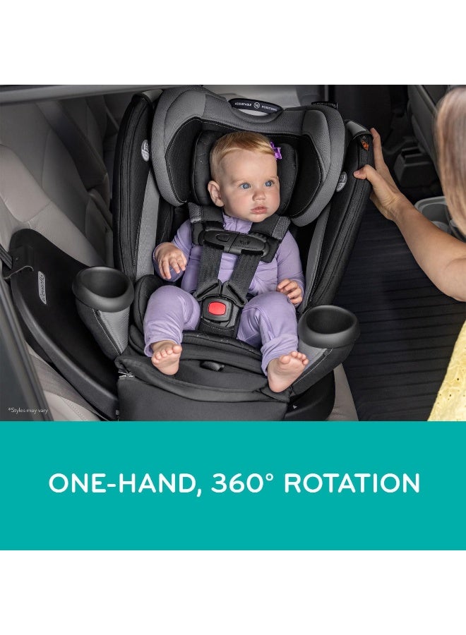Evenflo Revolve360 Extend All-in-One Rotational Car Seat with Quick Clean Cover - Image 2