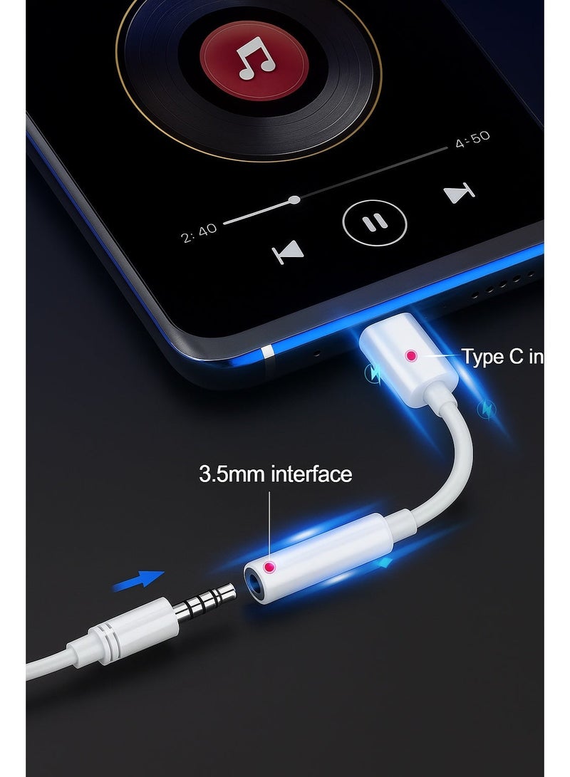 USB-C to 3.5mm Female Audio Adapter – Type-C Digital Chip – Supports High-Fidelity Audio - Image 3