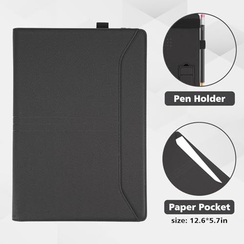 TT TYTX TYTX Compatible with MacBook Pro 14 Inch Case, PU Leather MacBook Case with Vents and Stand for 2021-2025 Release M5 A3434 M4 A3112 A3185 A3401 A2918 A2992 A2779 A2442, Black - Image 5