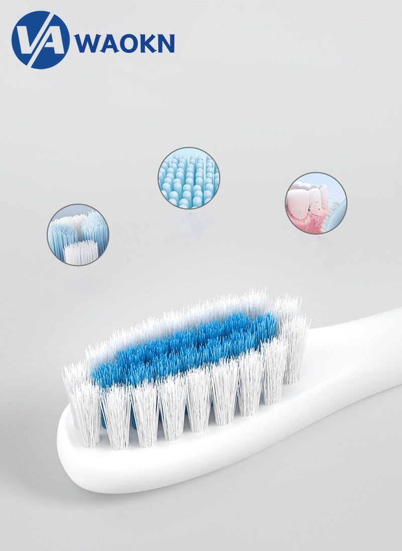 WAOKN Rechargeable Sonic Electric Toothbrush High-frequency Vibration IPX7 Waterproof Power Toothbrush 6 Modes Adjustable and Smart Electric Toothbrush with 4 Detachable Soft-bristle Brush Heads - Image 5