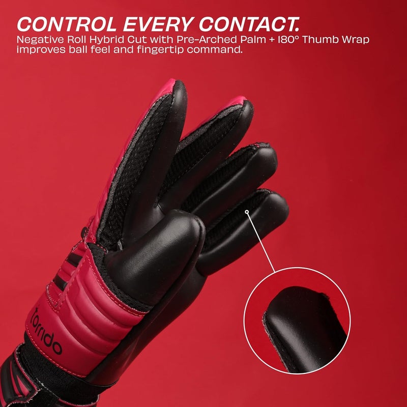 Nivia Raptor Torrido Football Goalkeeper Gloves - Image 5