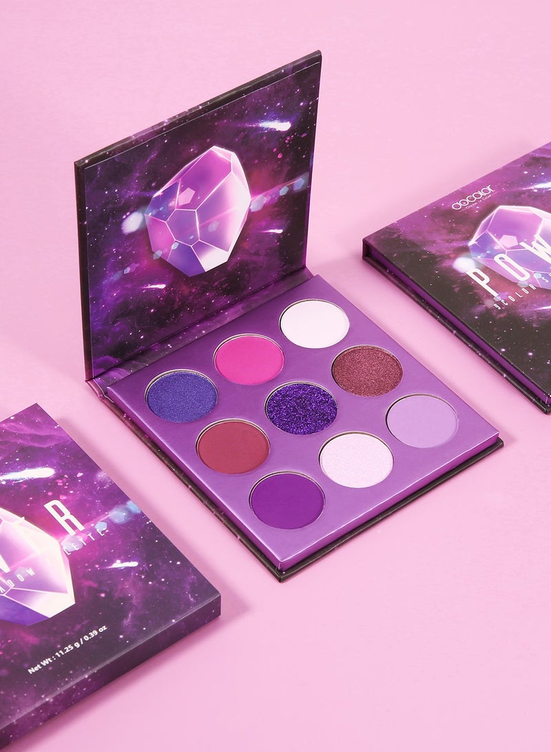 docolor Eyeshadow Palette 9 Colors Purple Shimmer Pearlescent Gemstone Shadow Palette Highly Pigmented Mattes Naked Smokey Glitter Cream Blendable Makeup Palette  - Image 5