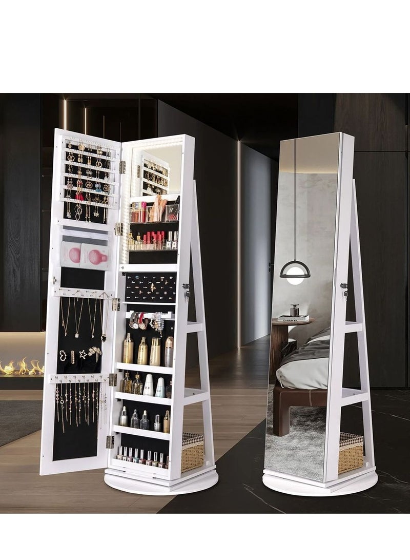 No branded Mirror with lighted jewelry cabinet - Image 2