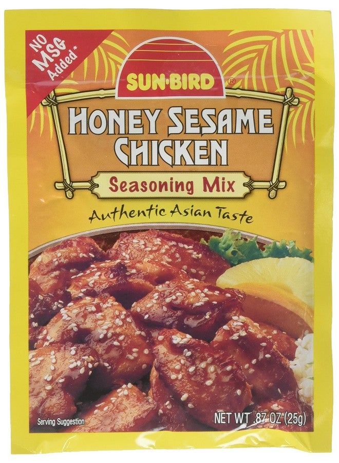 Honey Sesame Chicken Seasoning Mix Packets - Asian Chicken Recipe - 0.88 Ounces Each (Pack of 4)