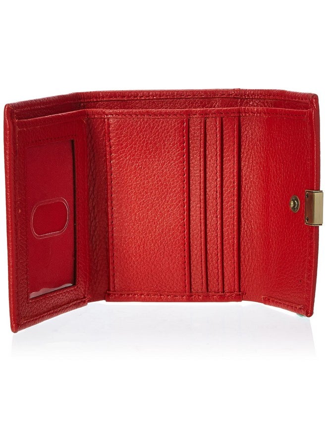 Timberland Womens Leather Rfid Small Indexer Snap Wallet Billfold Red One Size Us  - Image 4