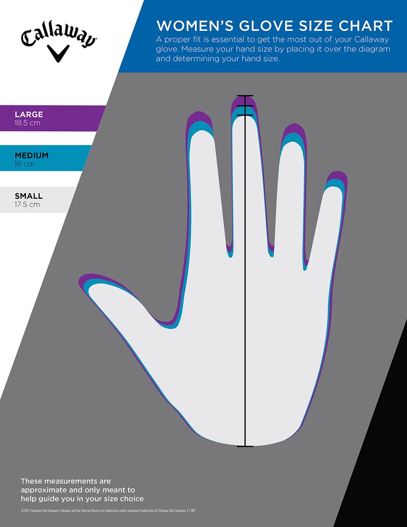 Callaway Golf Dawn Patrol Glove (Worn On Left Hand  White 2024  Small  Ladies) - Image 4