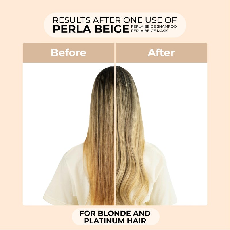 naissant Perla Beige Hair Purple Shampoo | Eliminates Brassiness | Neutralizes Yellow & Orange Tones | Paraben, Ammonia & Sulfate Free | Pro-Vitamin B5, Olive Oil & Honey (Perla Beige) 10.1 Fl Oz - Image 3