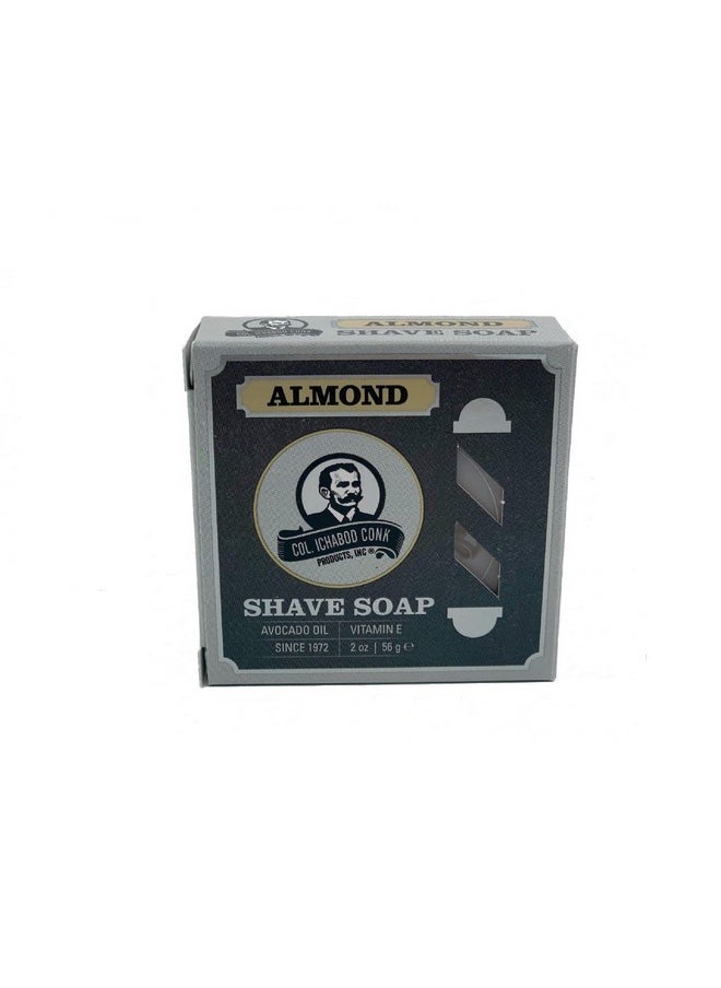 Rosponse Col. Conk World's Famous Shaving Soap, Almond 3 - Pack Each Net Weight 2.25 Oz by Colonel Conk  - Image 2
