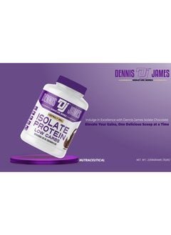 DENNIS JAMES Signature Series Isolate Protein Low Carbs 5lbs, Chocolate - Supports Muscle Recovery and Strength (84 Servings)  - Image 5