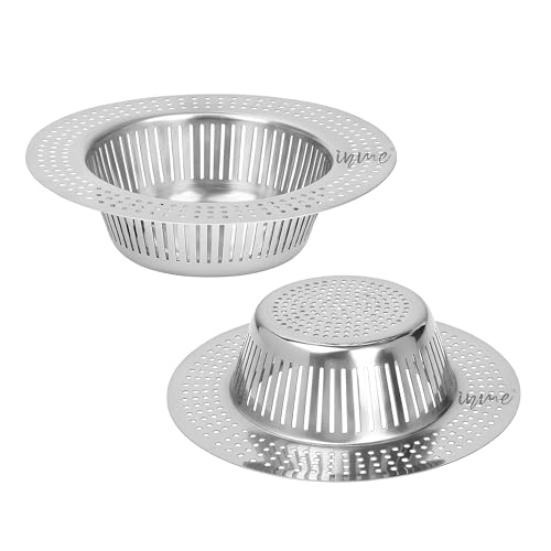 Inme Kitchen Sink Strainer/Drainer Stainless Steel, Sink Jali Drain Cover Filter Basin Waste Collector with Deep Basket, Heavy-Duty One-Piece Design Unbreakable & Rust-Proof - 11 cm (Pack of 1) - Image 1