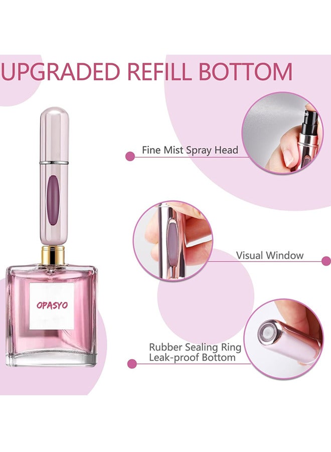 4-Piece Portable Mini Refillable Perfume Atomizer Bottle,Travel Sprayer Perfume Refill Bottle,Scent Pump Case, Small Perfume Spray Bottle,Refill Pump Case for Traveling and Outgoing,5 ml(Random color)  - Image 2