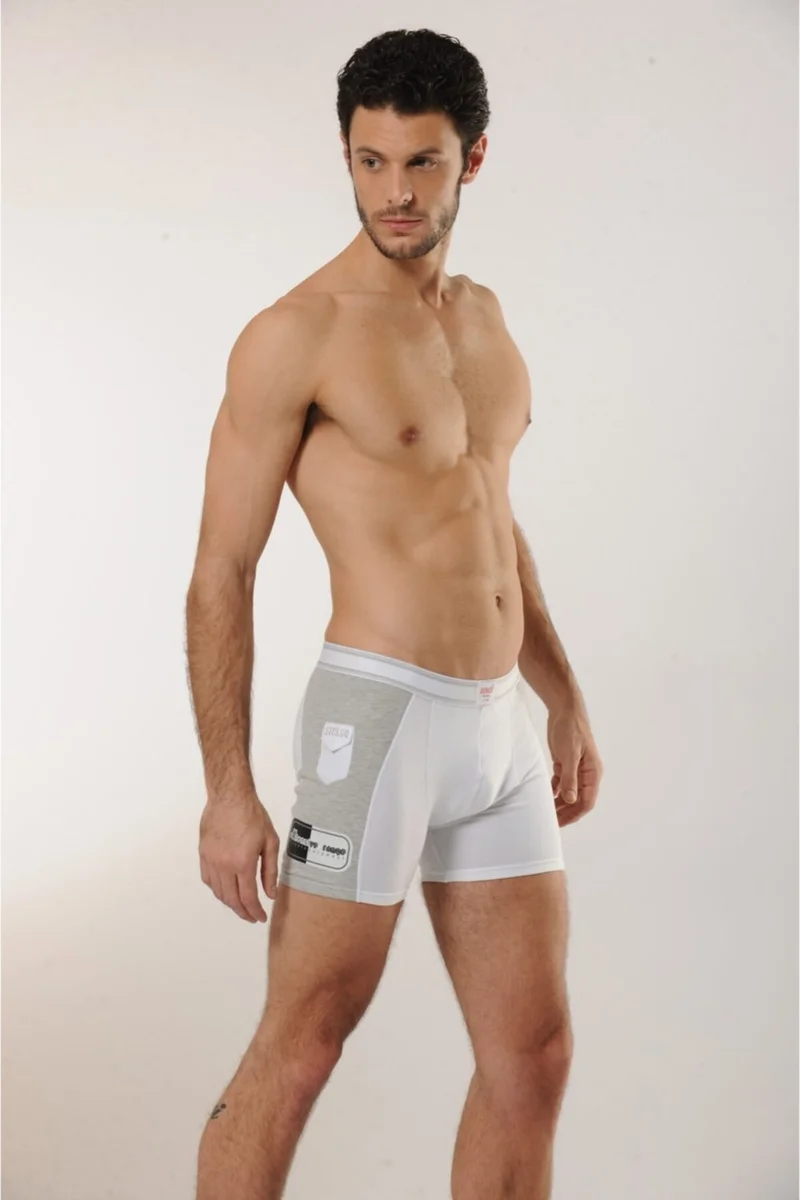 HMD 308 Cotton Lycra Men's Boxer Briefs - White