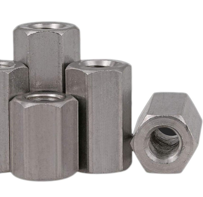 Yodaoke 5pcs M8 x 1.25 x 40mm Stainless steel Long Coupling Hex Nut Connector - Image 5